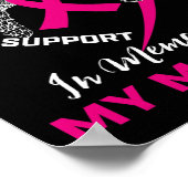 Ik Draag roze ter nagedachtenis aan mijn moeder bo Poster (Hoek)