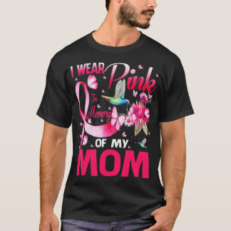 Ik Draag roze ter nagedachtenis aan mijn moeder bo T-shirt