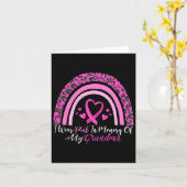 Ik draag roze ter nagedachtenis aan mijn oma borst kaart (Gele Bloem)