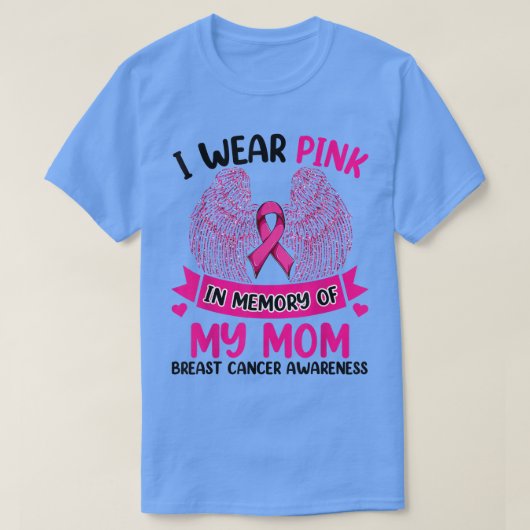 Ik Draag roze ter nagedachtenis aan mijn T-shirt (Design voorkant)