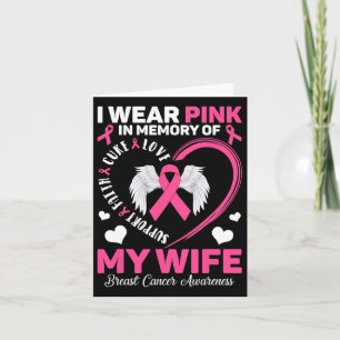 Ik Draag Roze Ter Nagedachtenis Aan Mijn Vrouw Bor Kaart