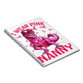 Ik Draag roze ter nagedachtenis van mijn jonge bor Notitieboek (Rechterzijde)