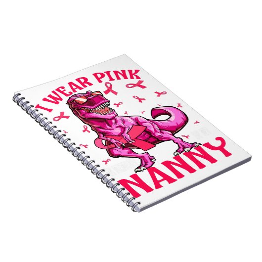 Ik Draag roze ter nagedachtenis van mijn jonge bor Notitieboek (Rechterzijde)