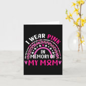 Ik Draag roze ter nagedachtenis van mijn moeder bo Kaart (Gele Bloem)