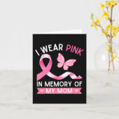 Ik Draag roze ter nagedachtenis van mijn moeder bo Kaart (Gele Bloem)