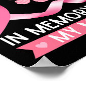 Ik Draag roze ter nagedachtenis van mijn moeder bo Poster (Hoek)