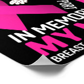 Ik Draag roze ter nagedachtenis van mijn moeder bo Poster (Hoek)