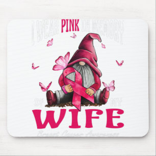 Ik Draag roze ter nagedachtenis van mijn vrouw bor Muismat