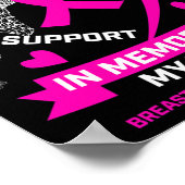 Ik Draag roze ter nagedachtenis van mijn vrouw bor Poster (Hoek)