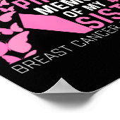 Ik Draag roze ter nagedachtenis van mijn zuster bo Poster (Hoek)