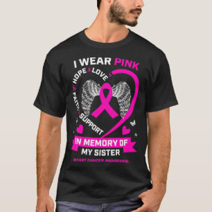 Ik Draag roze ter nagedachtenis van mijn zuster bo T-shirt