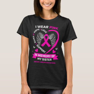 Ik Draag roze ter nagedachtenis van mijn zuster bo T-shirt