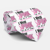 Ik Draag roze voor alle 10 borstkanker Stropdas (Opgerold)