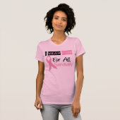 Ik Draag roze voor alle overlevenden T-shirt (Voorkant volledig)