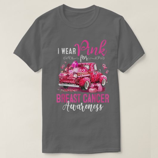 Ik Draag roze voor borstkanker T-shirt (Design voorkant)
