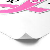 Ik Draag roze voor de crème 42 borstkanker Poster (Hoek)