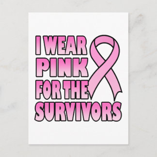 Ik Draag Roze voor het Survivors Briefkaart