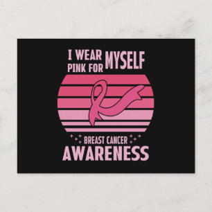 Ik Draag Roze Voor Mezelf Borstkanker Bewustzijn Briefkaart