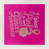 Ik Draag roze voor mezelf - Borstkanker Bewustzijn Legpuzzel (Horizontaal)