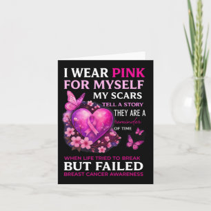 Ik Draag roze voor mezelf mijn littekens borstkank Kaart