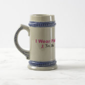 Ik Draag roze voor mij Bierpul (Links)