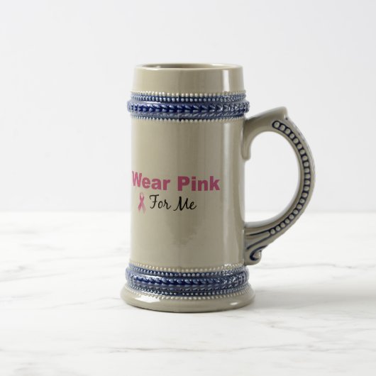 Ik Draag roze voor mij Bierpul (Rechts)