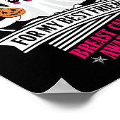 Ik Draag roze voor mijn beste vriend Ghost Pumpkin Poster (Hoek)