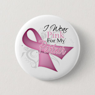 Ik Draag Roze voor Mijn Bewustheid van de Kanker v Ronde Button 5,7 Cm