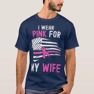 Ik Draag Roze voor mijn bewustzijn van borstkanker T-shirt