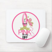 Ik draag Roze voor mijn BFF Muismat (Met muis)