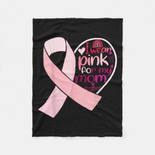 Ik Draag roze voor mijn borstkanker Fleece Deken