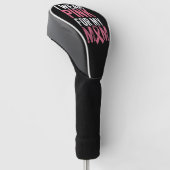 Ik Draag roze voor mijn borstkanker Golfheadcover (Schuin)