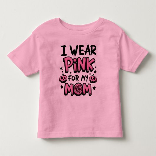 Ik Draag roze voor mijn borstkanker Kinder Shirts (Voorkant)