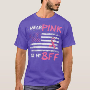 Ik draag Roze voor mijn borstkanker Roze lint T-shirt