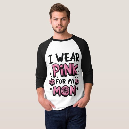Ik Draag roze voor mijn borstkanker T-shirt (Voorkant volledig)