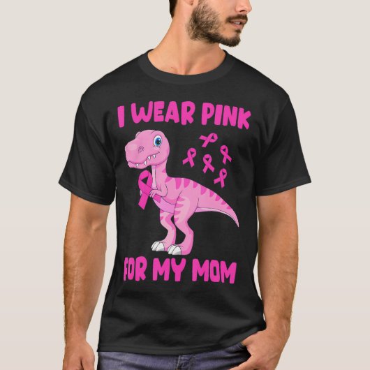 Ik Draag roze voor mijn borstkanker T-shirt (Voorkant)