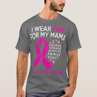Ik Draag roze voor mijn borstkanker T-shirt