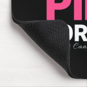 Ik Draag roze voor mijn borstkankerbewustzijn Muismat (Hoek)