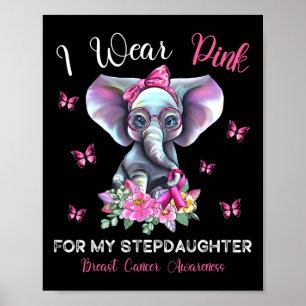 Ik Draag roze voor mijn dochter Borstkanker Awar Poster