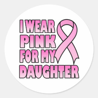 Ik Draag roze voor mijn dochter Sticker