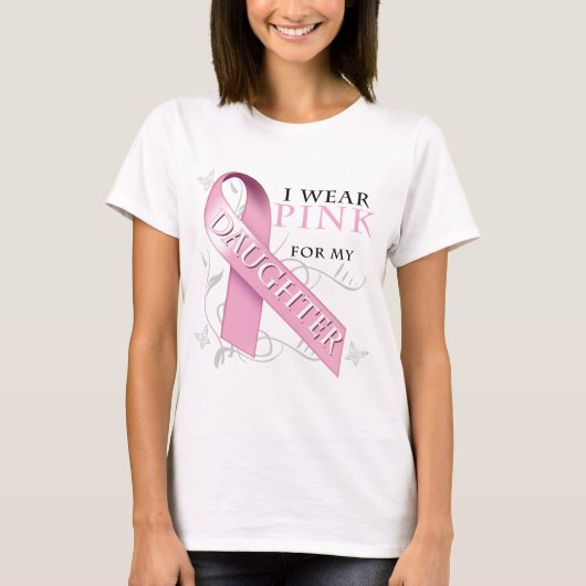 Ik Draag Roze voor mijn dochter T-shirt (Voorkant)