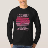 Ik Draag roze voor mijn eigen borstkankerbewustzij T-shirt (Voorkant)