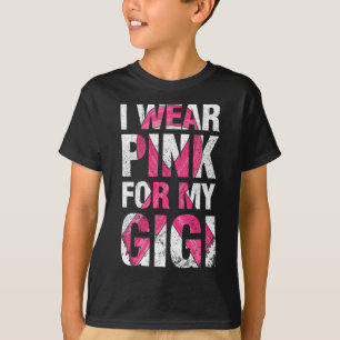 Ik Draag roze voor mijn Gigi Breast Cancer Survivo T-shirt