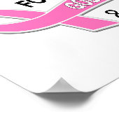 Ik Draag roze voor mijn godmoeder 42 borstkanker Poster (Hoek)