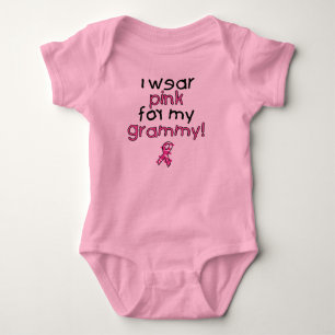 Ik draag Roze voor Mijn Grammy ($18.95) Romper