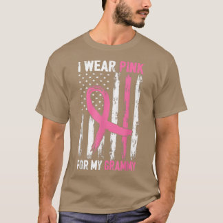 Ik Draag roze voor mijn Grammy Breast Cancer Bewus T-shirt