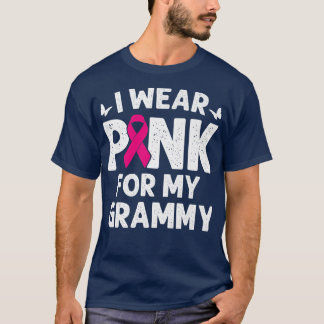 Ik Draag roze voor mijn Grammy Breast Cancer Bewus T-shirt