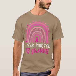 Ik Draag roze voor mijn Grammy Breast Cancer Roze  T-shirt