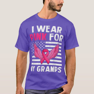 Ik Draag roze voor mijn grap roze lint T-shirt