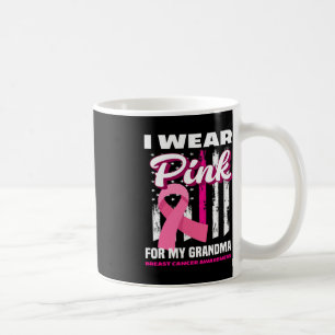 Ik Draag roze voor mijn grootmoeder borstkanker Koffiemok